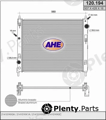 AHE 120.194 — Radiator, engine cooling
