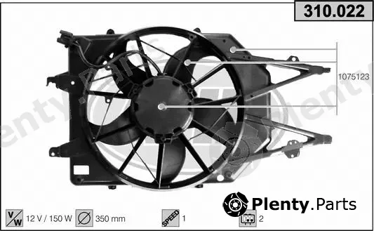 AHE 310.022 — Fan, engine cooling