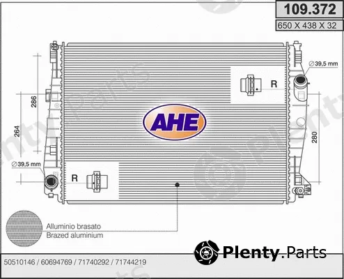 AHE 109.372 — Radiator, engine cooling