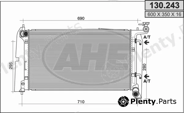 AHE 130.243 — Radiator, engine cooling