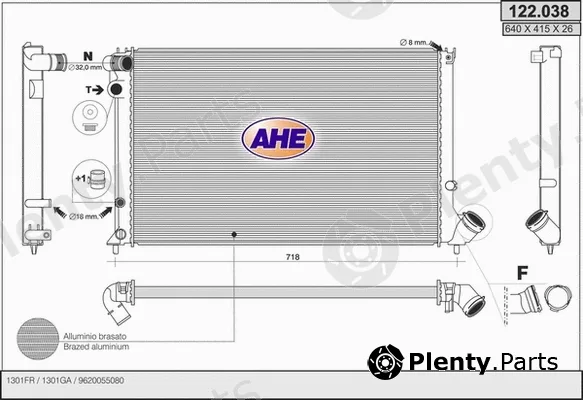 AHE 122.038 — Radiator, engine cooling