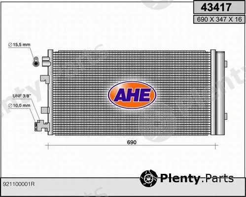 AHE 43417 — Condenser, air conditioning
