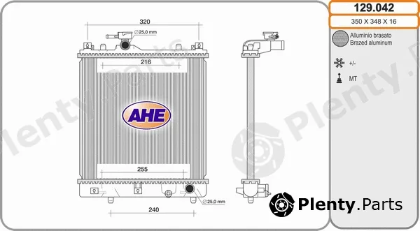 AHE 129.042 — Radiator, engine cooling