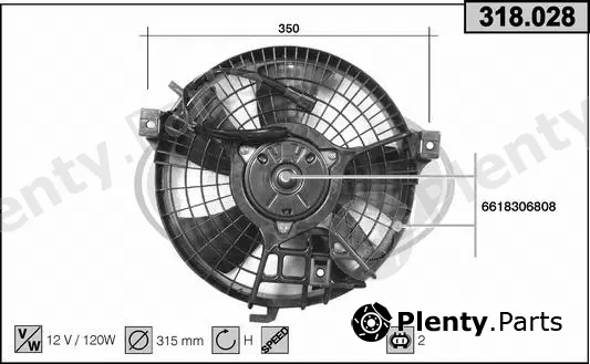AHE 318.028 — Fan, engine cooling