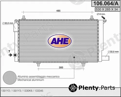 AHE 106.064/A — Radiator, engine cooling