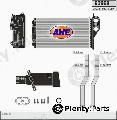 AHE 93968 — Heat Exchanger, interior heating