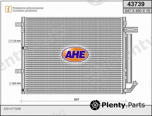 AHE 43739 — Condenser, air conditioning