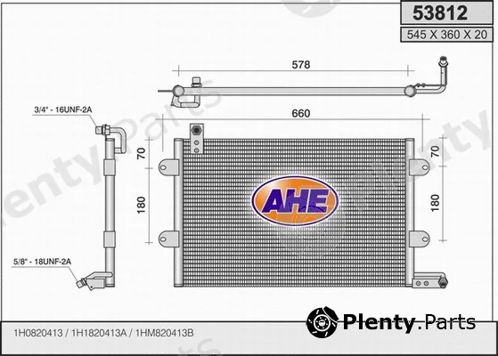 AHE 53812 — Condenser, air conditioning