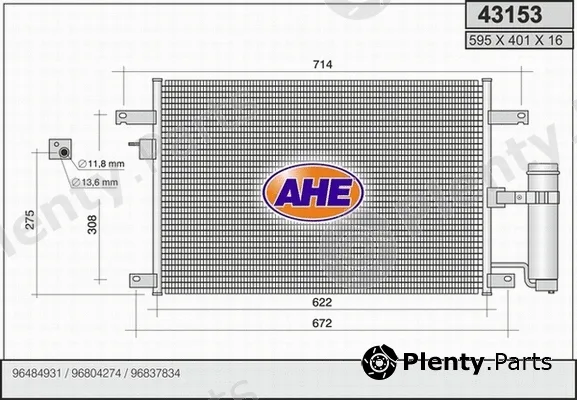 AHE 43153 — Condenser, air conditioning