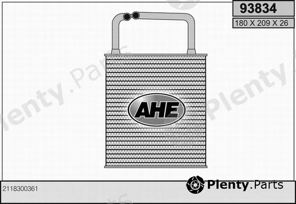 AHE 93834 — Heat Exchanger, interior heating