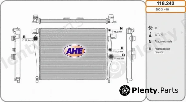 AHE 118.242 — Radiator, engine cooling
