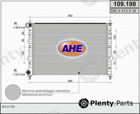 AHE 109.198 — Radiator, engine cooling