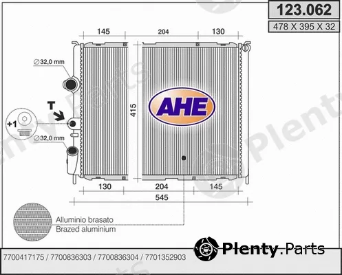 AHE 123.062 — Radiator, engine cooling