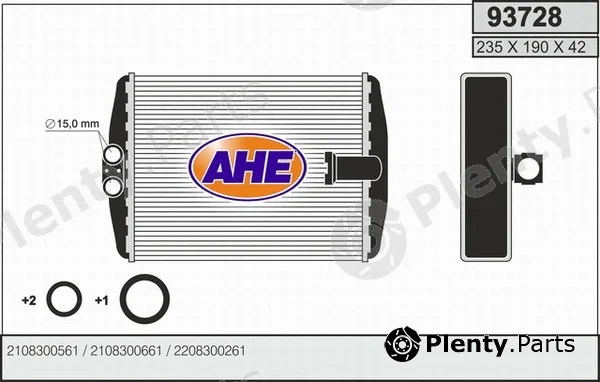 AHE 93728 — Heat Exchanger, interior heating