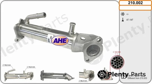 AHE 210.002 — Cooler, exhaust gas recirculation