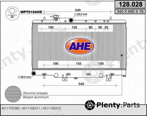 AHE 128.028 — Radiator, engine cooling
