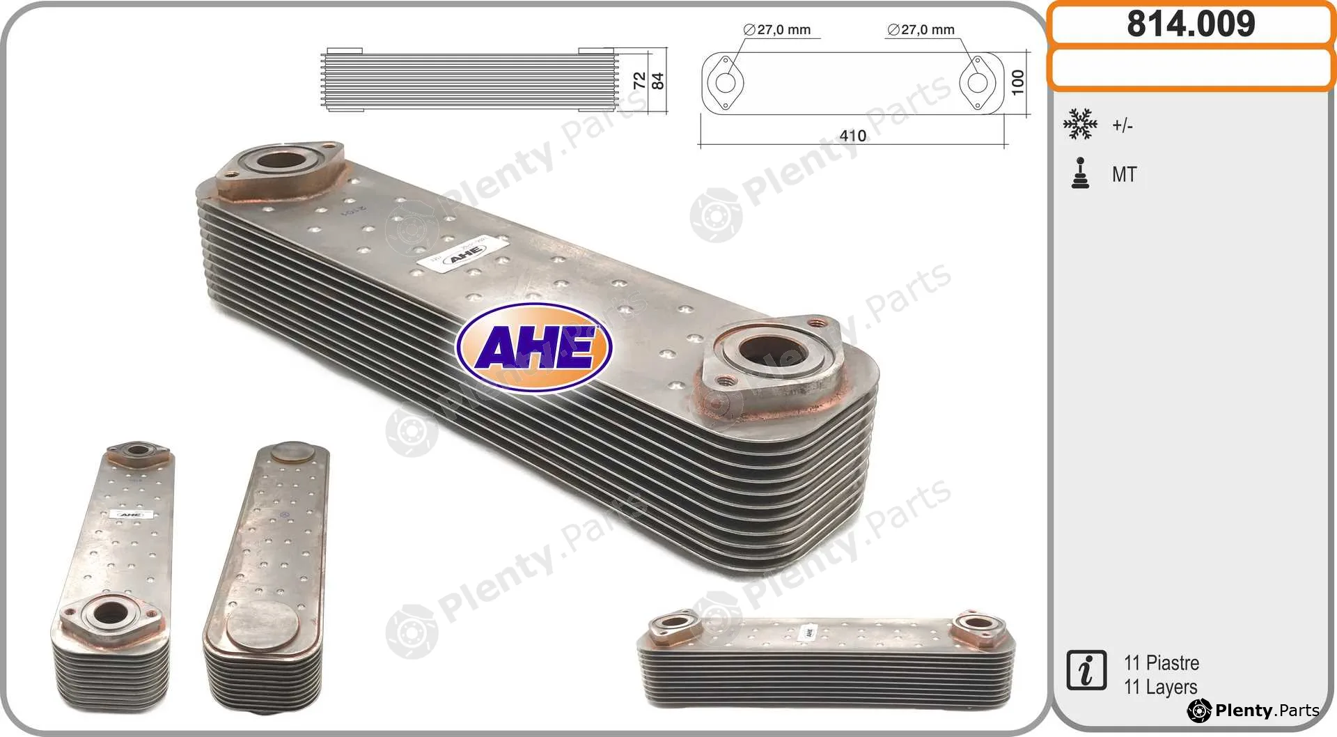 AHE 814.009 — Oil Cooler, engine oil