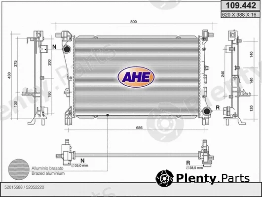 AHE 109.442 — Radiator, engine cooling