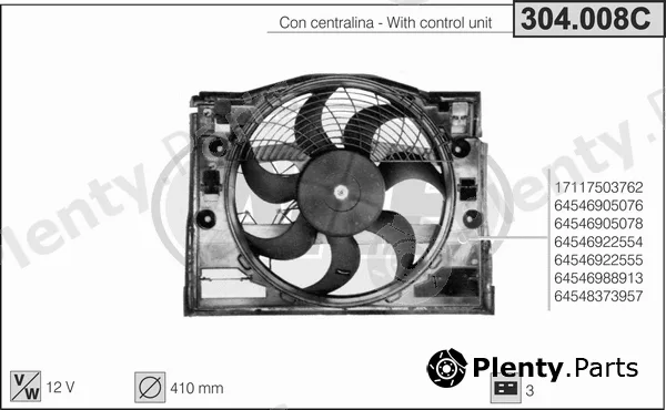 AHE 304.008C — Fan, engine cooling