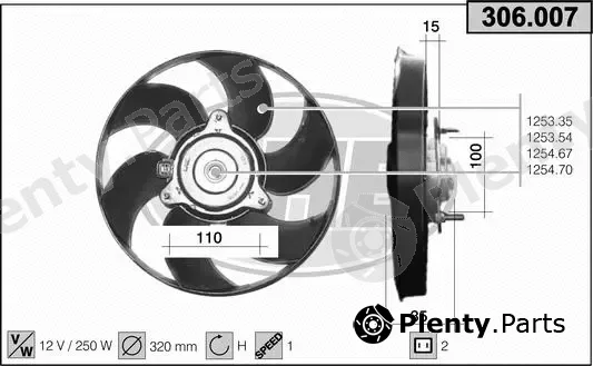 AHE 306.007 — Fan, engine cooling