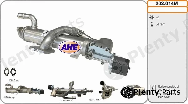 AHE 202.014M — Cooler, exhaust gas recirculation