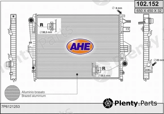AHE 102.152 — Radiator, engine cooling