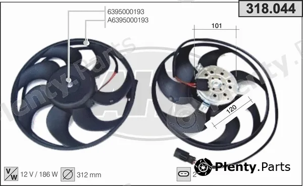 AHE 318.044 — Fan, engine cooling