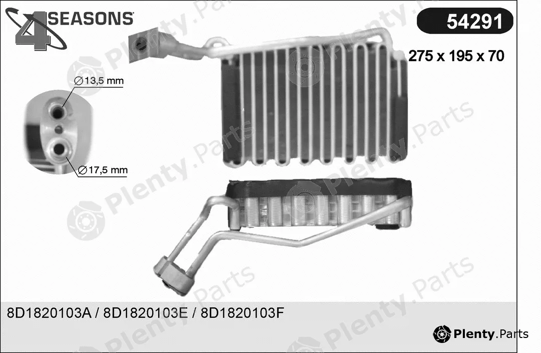 AHE 54291 — Evaporator, air conditioning
