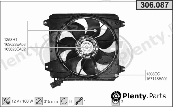 AHE 306.087 — Fan, engine cooling
