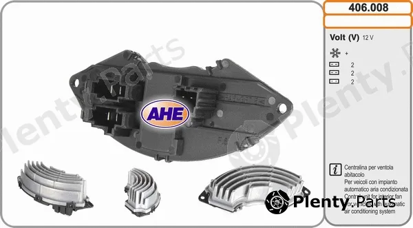 AHE 406.008 — Control Unit, electric fan (engine cooling)