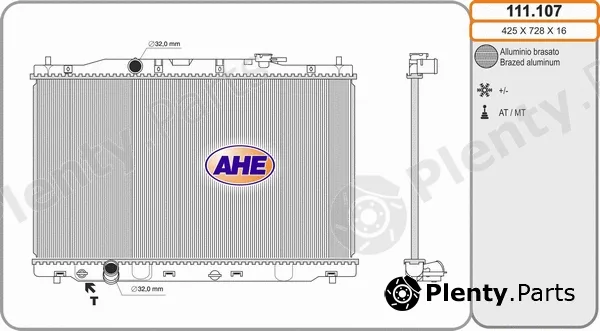 AHE 111.107 — Radiator, engine cooling