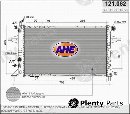 AHE 121.062 — Radiator, engine cooling