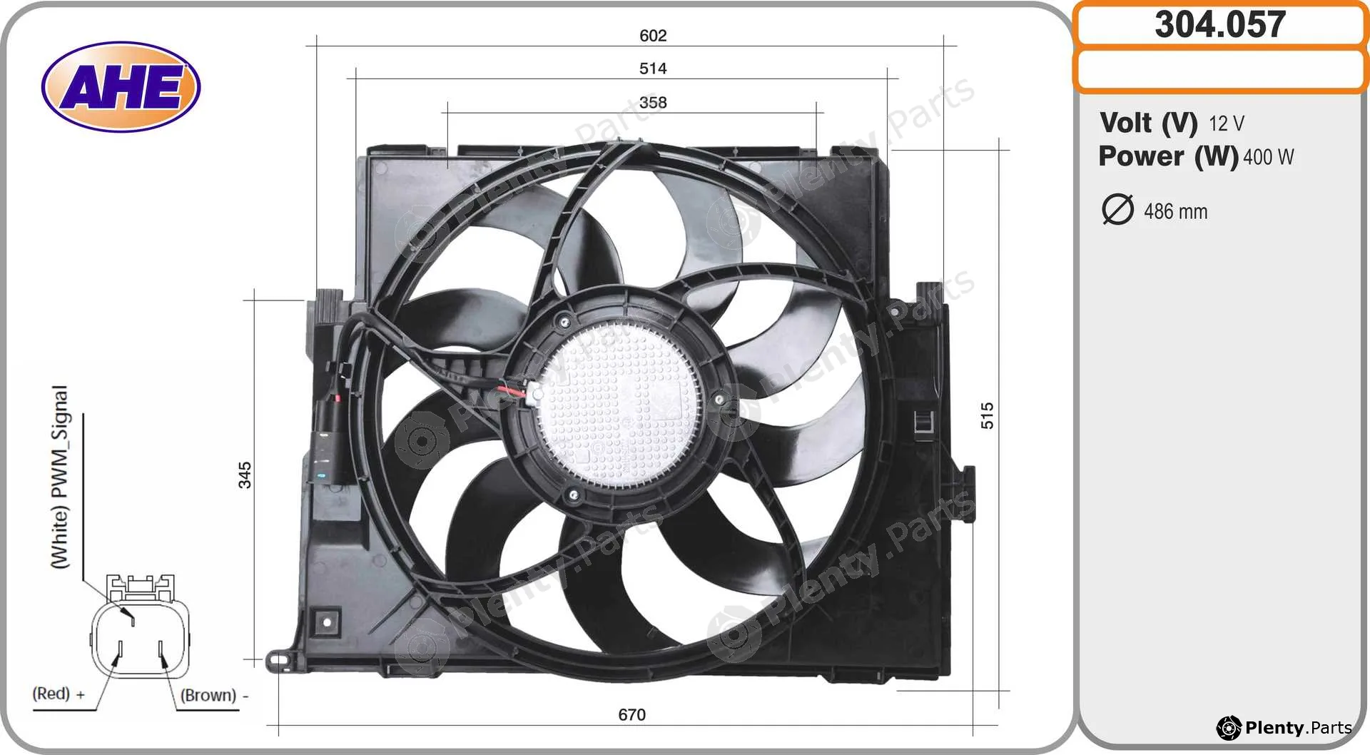 AHE 304.057 — Fan, engine cooling