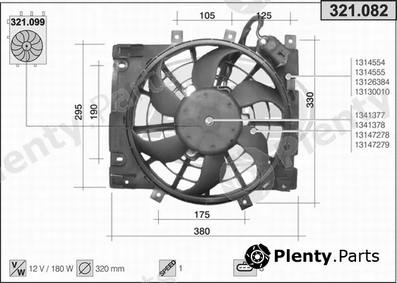 AHE 321.082 — Fan, engine cooling