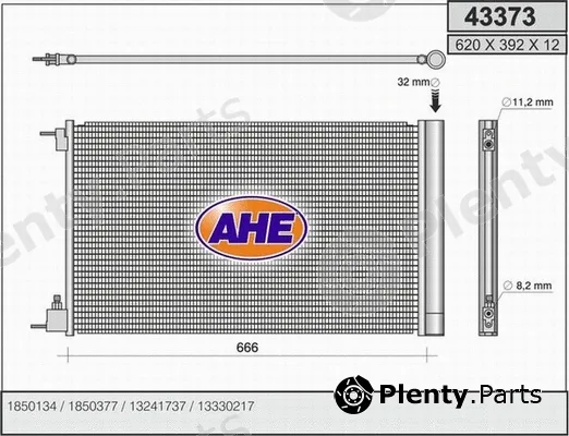 AHE 43373 — Condenser, air conditioning