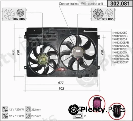 AHE 302.081 — Fan, engine cooling