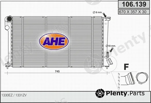 AHE 106.139 — Radiator, engine cooling