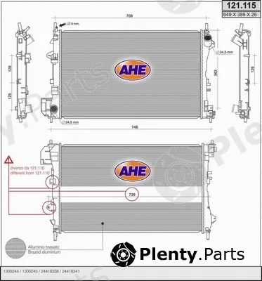 AHE 121.115 — Radiator, engine cooling