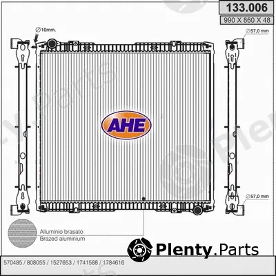 AHE 133.006 — Radiator, engine cooling
