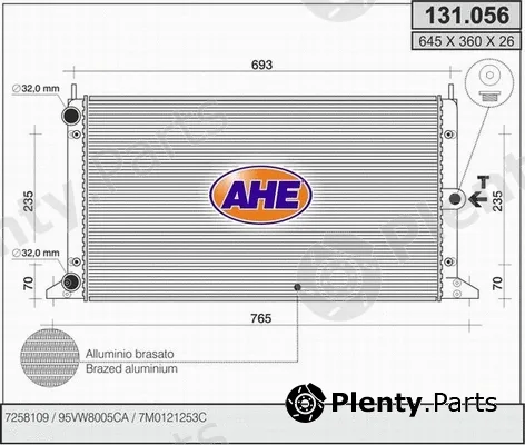 AHE 131.056 — Radiator, engine cooling