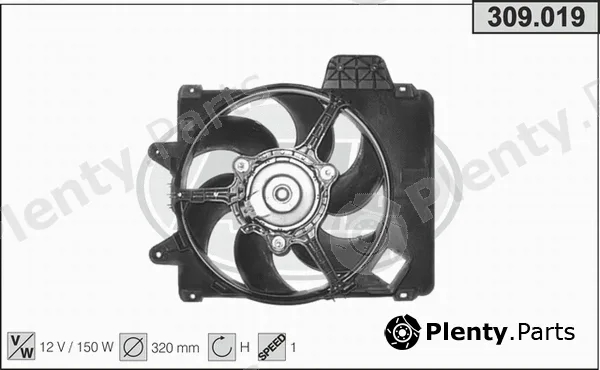 AHE 309.019 — Fan, engine cooling
