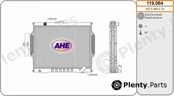 AHE 119.064 — Radiator, engine cooling