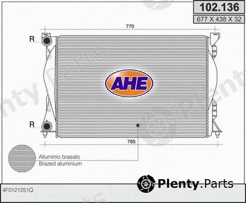 AHE 102.136 — Radiator, engine cooling