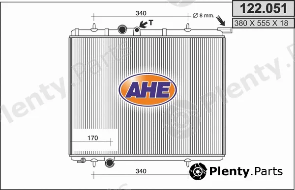 AHE 122.051 — Radiator, engine cooling