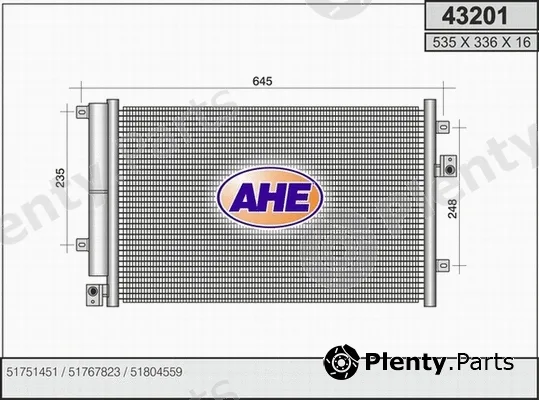 AHE 43201 — Condenser, air conditioning