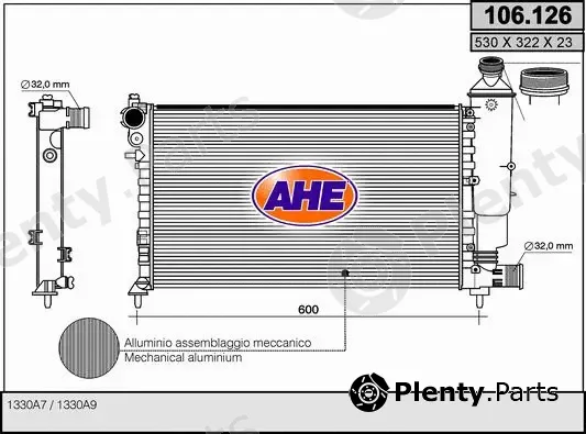 AHE 106.126 — Radiator, engine cooling