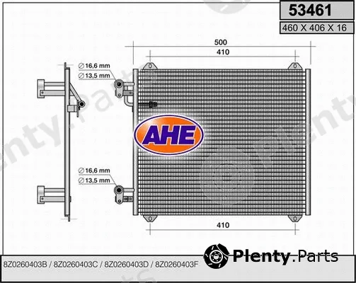 AHE 53461 — Condenser, air conditioning