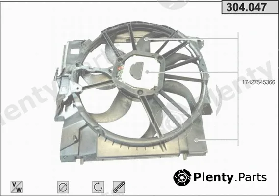 AHE 304.047 — Fan, engine cooling