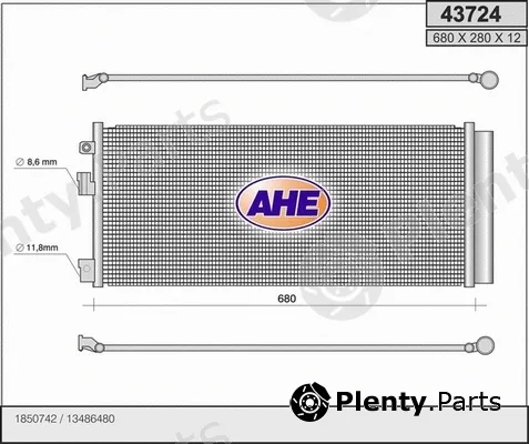 AHE 43724 — Condenser, air conditioning