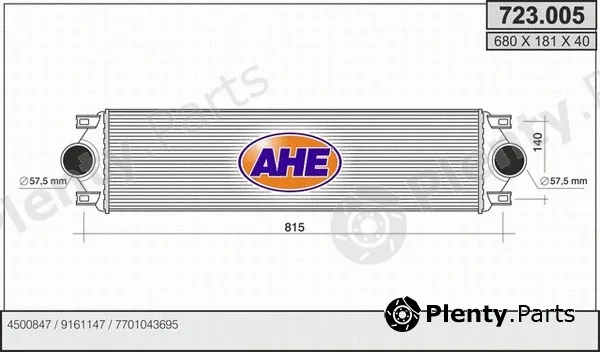 AHE 723.005 — Charge Air Cooler